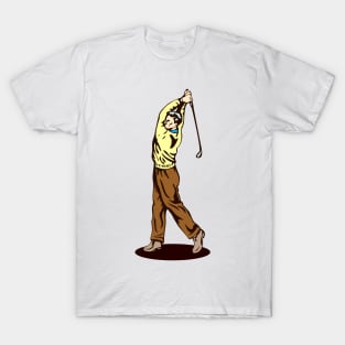 Vintage Golfer Playing Golf T-Shirt